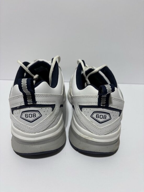 New Balance Men’s 608 Tennis Shoes White Leather, Size 11.5 EEEE main image 7